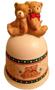 Bear Hand Bell Love One Another 1 Peter 1:22 Enesco 4 1/2" Tall 1989 Gish - Bild 1 von 9