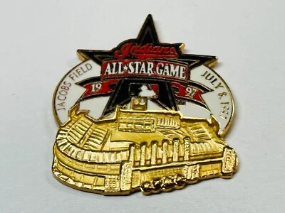 Cleveland Indian Pin Commemorative July 8 1997 7/8/97 All Star Game Jacobs Field - Image 1 of 2