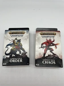 Warhammer Age of Sigmar Champions Trading Card Game Campaign Deck Chaos & Order - Foto 1 di 6