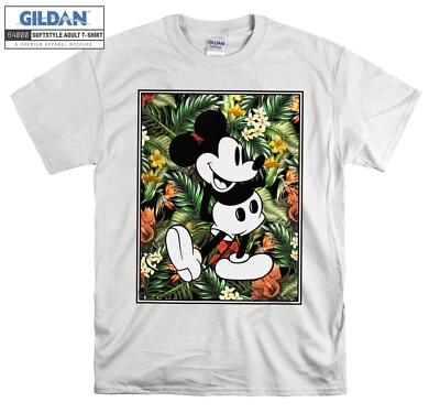 Disney Tropical Mickey Mouse Classic Pose M Hoodie Tshirt Men Women Unisex AB638 - Image 1 of 4