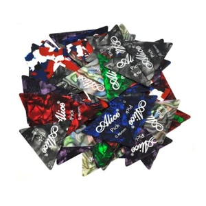 100 Alice Thin 0.46mm Triangle 355 Guitar Picks Plectrums Celluloid - Picture 1 of 4