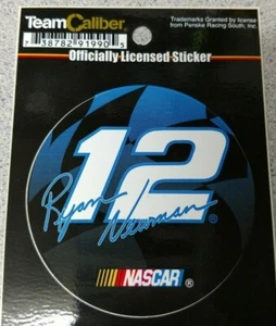 Vintage NASCAR Sticker - Ryan Newman #12 Black  - Picture 1 of 1