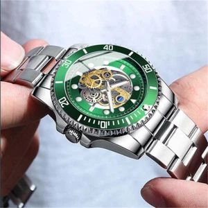 Waterproof Men's Watch Stainless Steel Quartz Analog Classic Business Wristwatch - Picture 1 of 13