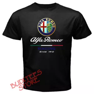 Alfa Romeo Racing Since 1910 Car Men's Black Size S-5XL - Picture 1 of 1