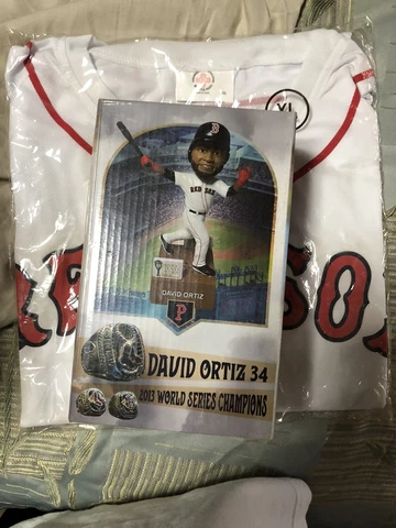 DAVID ORTIZ Boston Pawtucket Red Sox Talking Bobblehead w/ XL ortiz tee shirt! Cover