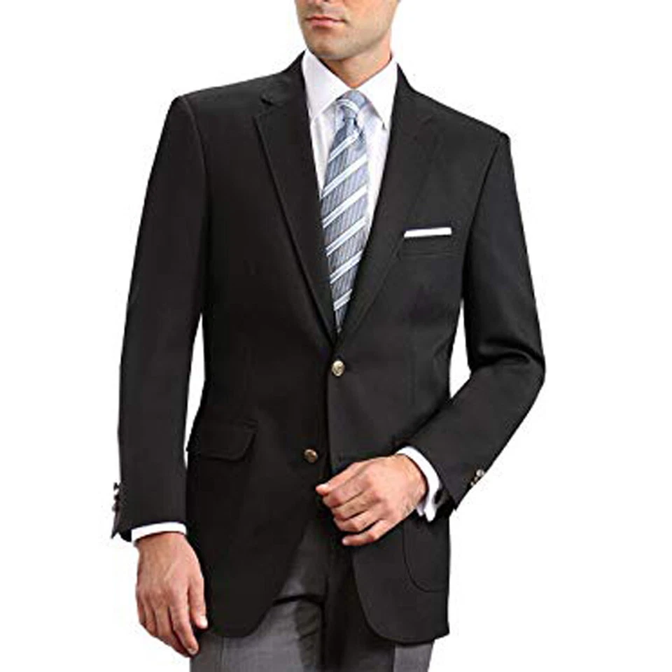 Men's Black Blazer - Regular and Big & Tall Sizes - Image 1 of 1