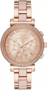 Michael Kors Sofie Chronograph Rose Zifferblatt Damenuhr MK6560 KEINE MK BOX! - Bild 1 von 3