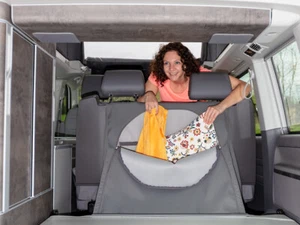 Zaino da banca FLEXBAG per VW T5/T6 California Ocean/Coast in tessuto originale VW - Foto 1 di 5