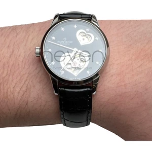 CLAUDE BERNARD -SWISS MADE- STAINLESS - OPEN HEART -  5 ATM - AUTOMATIC -  Ø36MM - Picture 1 of 8