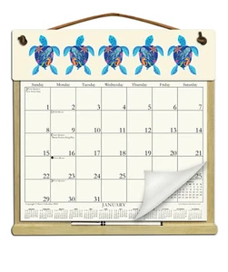TURTLES CALENDAR HOLDER - REFILLABLE EVERY YEAR! - Picture 1 of 1