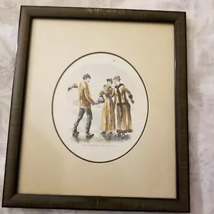 Arthur hopkins ANTIQUE etching Pouring Out Coffee Under Difficulties NICE! - Picture 1 of 11