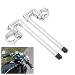 41MM Fork Tube Motorcycle Universal 7/8" Clip-On Handlebar For Cafe Racer - Picture 1 of 11
