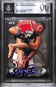 KHABIB NURMAGOMEDOV SIGNED AUTO'D 2014 TOPPS UFC KNOCKOUT CARD #79 BAS COA 254 - Picture 1 of 3