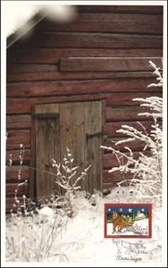 Hologram Stars Santa Christmas Sledge Aland Finland Mint Maxi Card 2006 - Picture 1 of 2