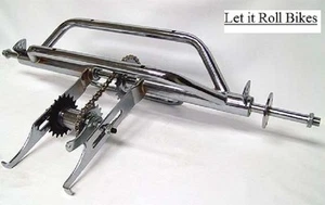 Chrome Tricycle Conversion Kit 5/8" Axle Hollow Hub 1 Speed for 20" to 26" Bike - Picture 1 of 3