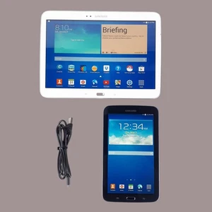 Samsung GT-P5210 16GB White & SM-T210R 8GB Black Tablets Wi-Fi Only E6467 - Picture 1 of 20