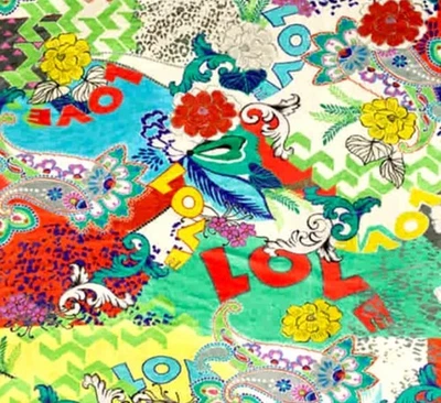 JOHNNY WAS BRAND NEW  TRAVEL BLANKET LOVE 51”X 68” - Image 1 of 4