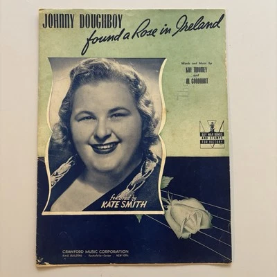 Vintage 1942 Johnny Doughboy Found A Rose In Ireland by Kate Twomey Sheet Music  - Изображение 1 из 3