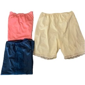 Vtg Lot Of 3 Half Slips Pantslip Size Mixed Sliperfection Shawdowline Colored