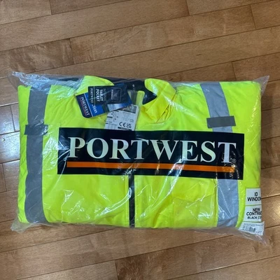 Portwest US363 Waterproof Hi Vis Reflective Two-Tone Bomber Jacket ANSI - Image 1 of 3