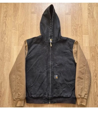 Carhartt WIP x Patta Workwear Jacket Hoodie Brown Black Quilted Streetwear Rare - Image 1 of 4