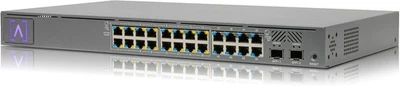 Alta Labs S24-POE. 26 Port Enterprise Switch. 16 PoE & 2 SFP+ Ports. 240W Budget - Image 1 of 3