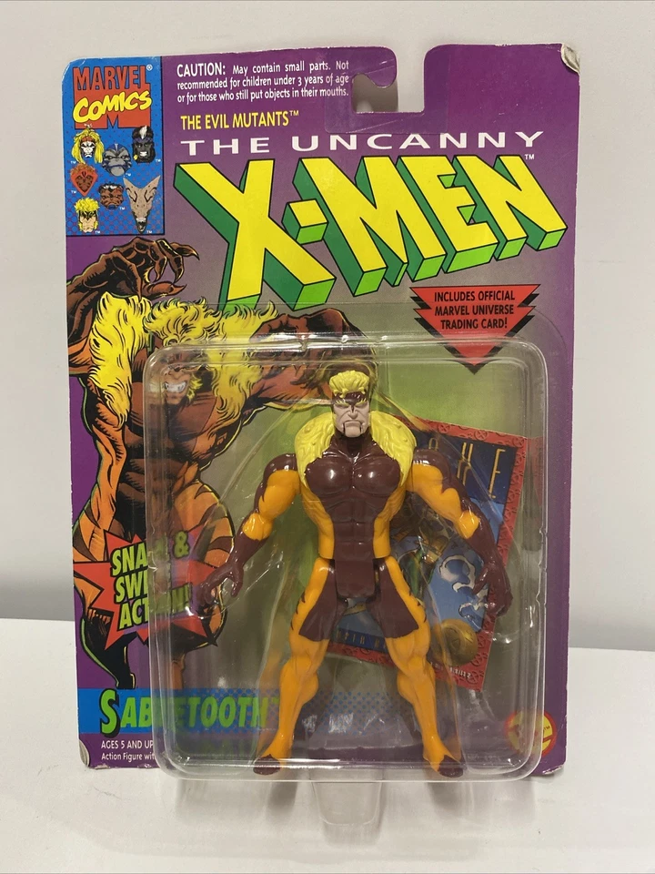 1993 ToyBiz Marvel Uncanny X-men Action Figure Sabretooth 5 Inch