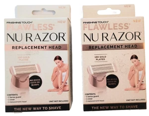 Finishing Touch Flawless Nu Razor 18k Gold Plated Replacement Head 2 packs - Picture 1 of 3