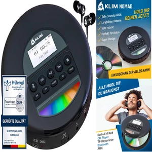 Bluetooth-CD-Player mit TF-Leser | Anti-Schock-Technologie - Bild 1 von 8