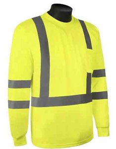 Camiseta de seguridad fluorescente de alta visibilidad - Manga completa - 100 % poliéster - Imagen 1 de 2