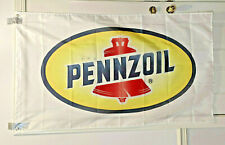 Drapeau logo PENNZOIL 3 x 5 pieds drapeau de garage manquant MX/SX