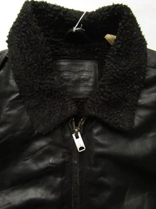 Levi's leather sherpa flying B2 bomber jacket men's XL black LJKTC275 - Picture 1 of 13