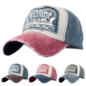 Motor Racing Company Basecap Base Cap Vintage Style Schwarz Blau Braun Rot Grau - Picture 1 of 13