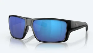 Costa Del Mar Reefton Pro Black Frame With Blue Mirror Polarized Sunglasses - Picture 1 of 1