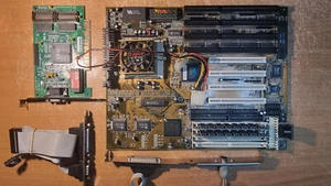 Soyo SY-5TF + Pentium-S 120MHz + 32MB Ram + Diamond Stealth S3 - Picture 1 of 12