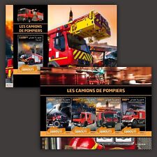 Fire Engines Fire Trucks MNH Stamps 2022 Djibouti M/S + S/S