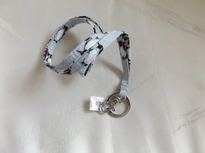 VERA BRADLEY Neck Lanyard Keychain - Playful Penguins Gray - NWT - Image 1 of 4