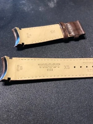 Nuevo Reloj Pulsera Tissot T610028596 Cuero Marrón Genuino 22MM Foto 1 de 4