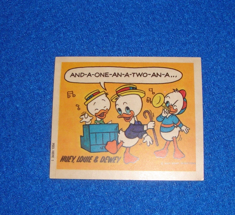 Pegatina vintage de Disney Huey, Louie y Dewey sin usar Foto 1 de 1