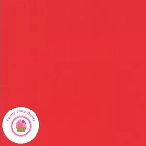Moda BELLA SOLID 9900 47 Scarlet Red Quilt Fabric MASK Material - Picture 1 of 2