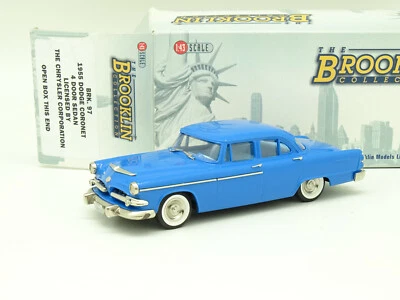Brooklin Models 1/43 - Dodge Coronet 4 Porte Berlina 1955 Blu BRK97 - Immagine 1 di 2