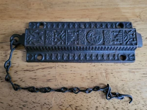 Antique Large Spring Loaded Door Latch Lock Eastlake Period 5.25" - Picture 1 of 11