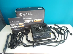 EVGA Supernova 650 G2, 650W 80+ Gold Modular PSU, Original Box & Cables - Afbeelding 1 van 8