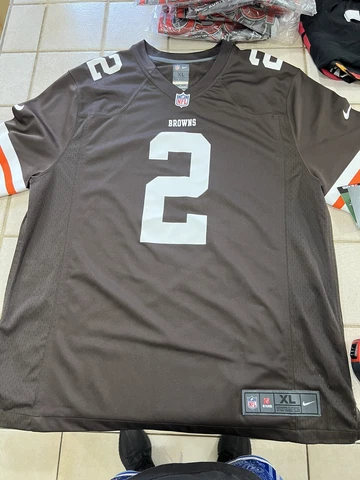 NFL Cleveland Browns Johnny Manziel #2 NIKE On Field Jersey Men’s Adult Sz XL Cover