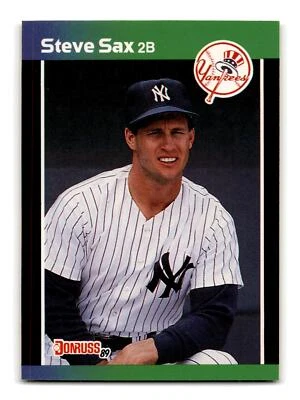 Steve Sax 1989 Donruss Traded #T-23 New York Yankees Mint - Image 1 of 2