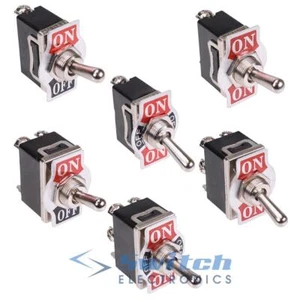 Standard 12mm Toggle Switch Screw Terminals 10A 250VAC - Double or Single Pole - Picture 1 of 30