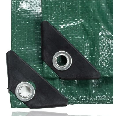 MARKENLOS Abdeckplane Plane 200 g/m² grün - Plane mit Ösen wasserdicht - Gartenplane