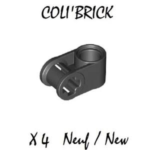 Lego 6536 - 4x Stein / Technic, Axle Pin Connector - Schwarz / Black - NEU - Bild 1 von 1