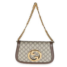 Gucci Beige GG Supreme Canvas Blondie Shoulder Bag