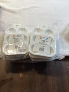 Paint Tray Palettes Plastic for Kids Students Painting Supplies 6pk New - Picture 1 of 2